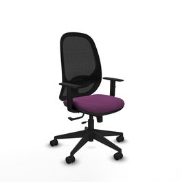 PIQUERAS Y CRESPO Silla de oficina Cilanco Morado y Negro