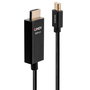 Lindy Cable Activo Mini DisplayPort a HDMI 0.5 m, HDR, 4K@60Hz, para Surface, MacBook, Compatible con Eyefinity