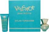 Versace Pour Femme Dylan Turquoise Set de Regalo con Eau de Toilette 30 ml y Loción Corporal 50 ml