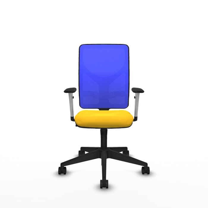 PIQUERAS Y CRESPO Silla de oficina Motilla con mecanismo Sincro, Amarillo y Azul PIQUERAS Y CRESPO Silla de oficina Motilla con mecanismo Sincro, Amarillo y Azul