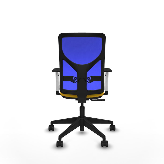 PIQUERAS Y CRESPO Silla de oficina Motilla con mecanismo Sincro, Amarillo y Azul PIQUERAS Y CRESPO Silla de oficina Motilla con mecanismo Sincro, Amarillo y Azul