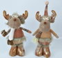 DKD Home Decor Figura Reno Marrón Poliéster 12 x 35 x 14 cm