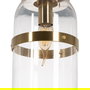 Lámpara Techo Oro Metal / Cristal 13 X 13 X 30 cm