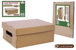 Confortime Caja Multiusos Brown 30 cm x 22.5 cm x 12.5 cm (12 Unidades)