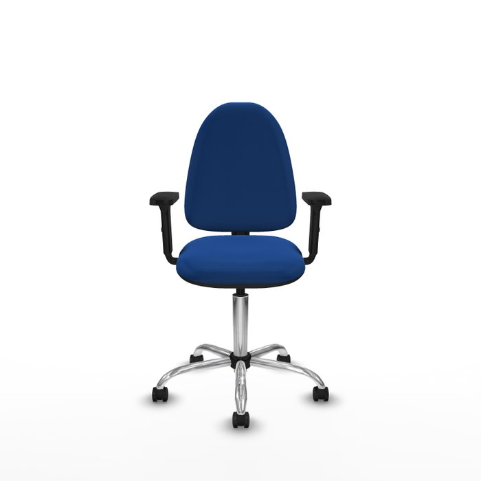PIQUERAS Y CRESPO Silla de oficina Aýna Azul con mecanismo de doble maneta