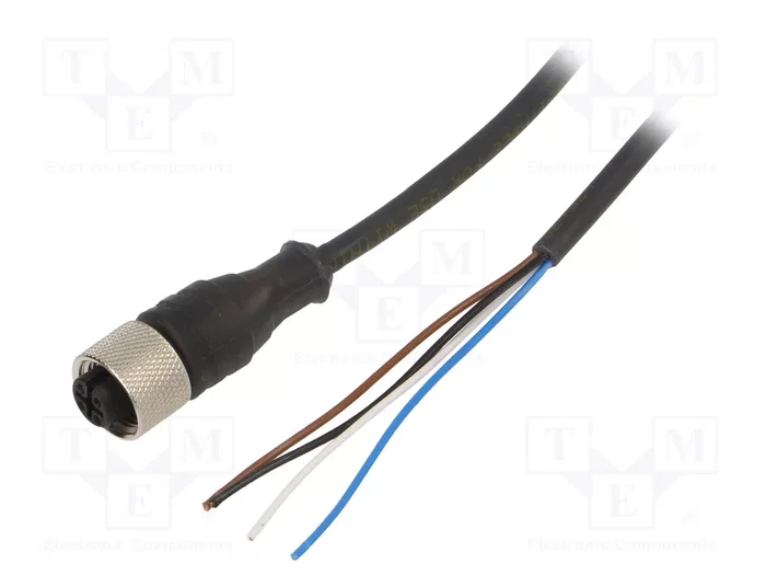 TELEMECANIQUE SENSORS Cable para sensores M12 hembra recto 5m TELEMECANIQUE SENSORS Cable para sensores M12 hembra recto 5m