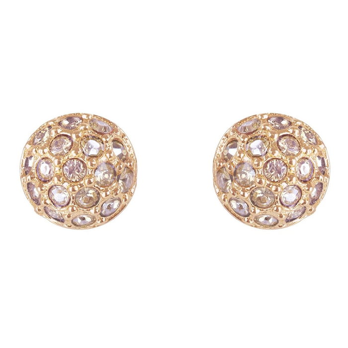 Adore Pendientes Naturale Mini Organic Circle Stud Cristales de Swarovski Rosa 1cm Adore Pendientes Naturale Mini Organic Circle Stud Cristales de Swarovski Rosa 1cm