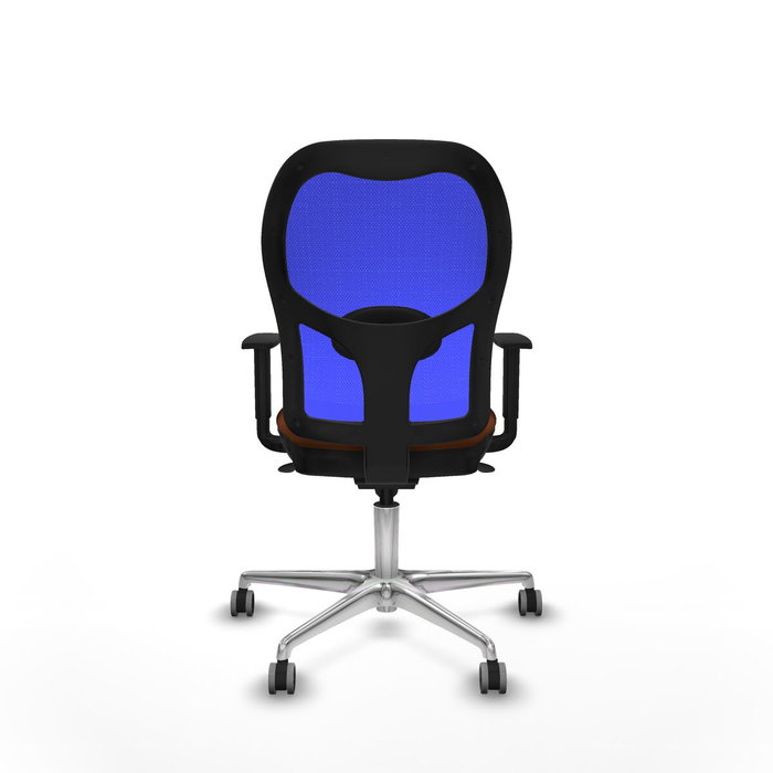 PIQUERAS Y CRESPO Silla de oficina Jorquera con mecanismo Sincro, Marrón y Azul PIQUERAS Y CRESPO Silla de oficina Jorquera con mecanismo Sincro, Marrón y Azul