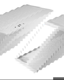 Mars Gaming MC-NOVAMW Caja Gaming Minitorre MicroATX Custom, Doble Cristal Templado Blanco, Refrigeración Líquida, USB-C, 7 Ventiladores, 337 mm VGA, Sin Fuente