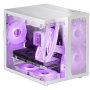 Mars Gaming MC-NOVAM Blanca Caja Ordenador MicroATX Mini Torre Doble Cristal Templado