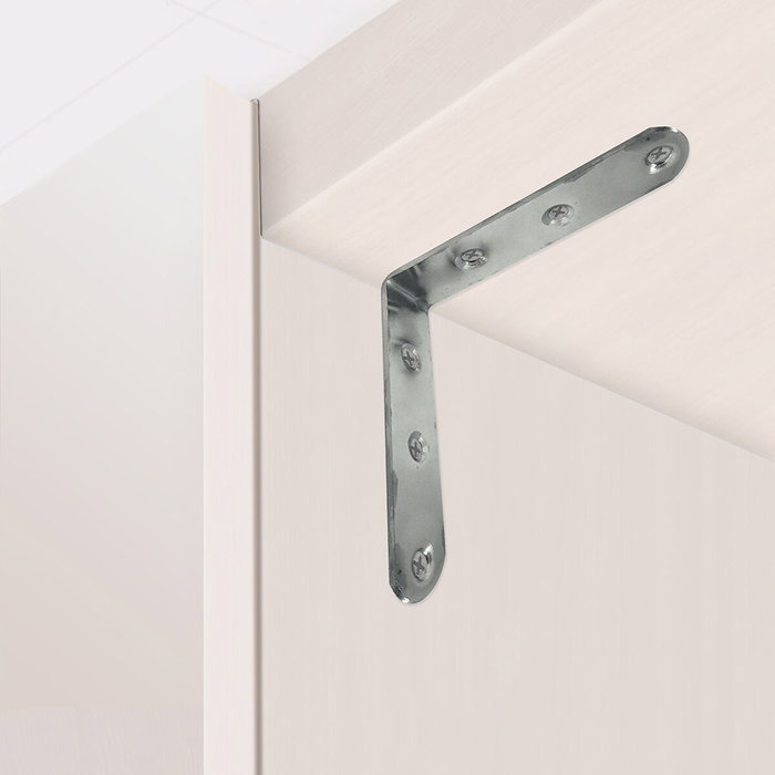 Edm Ángulo de refuerzo modelo AN24, 100 x 100 x 19 mm, 4 unidades Edm Ángulo de refuerzo modelo AN24, 100 x 100 x 19 mm, 4 unidades