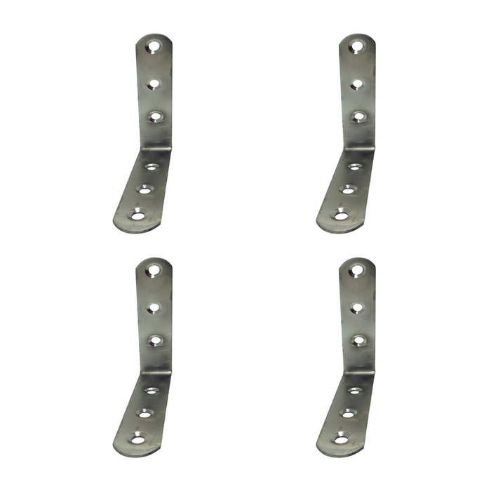 Edm Ángulo de refuerzo modelo AN24, 100 x 100 x 19 mm, 4 unidades Edm Ángulo de refuerzo modelo AN24, 100 x 100 x 19 mm, 4 unidades