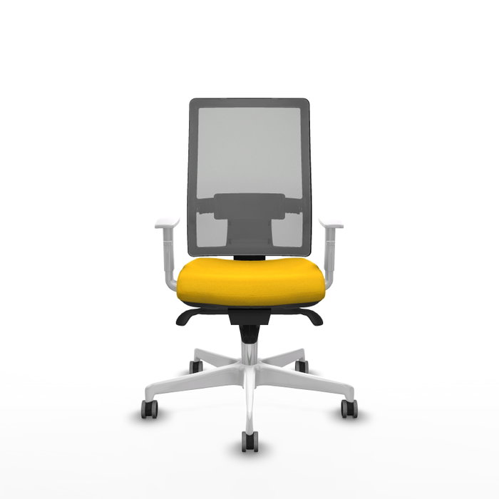 PIQUERAS Y CRESPO Silla de oficina Horna con mecanismo Sincro, Amarillo y Gris PIQUERAS Y CRESPO Silla de oficina Horna con mecanismo Sincro, Amarillo y Gris