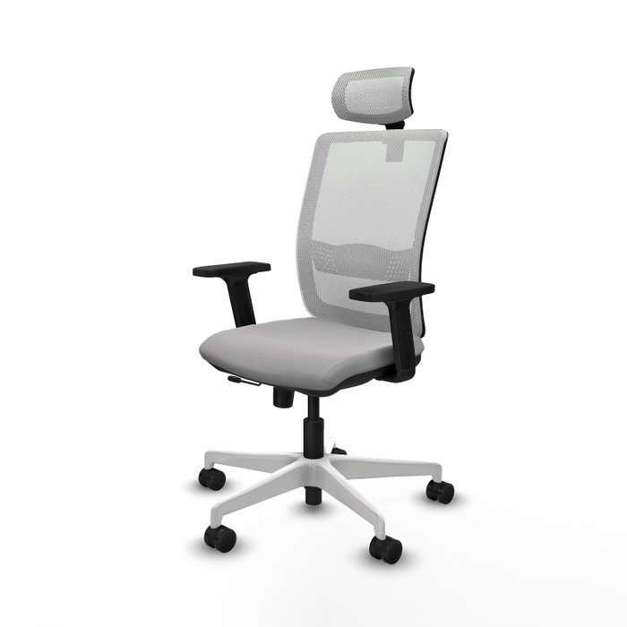 PIQUERAS Y CRESPO Silla de oficina Haches Gris claro/Blanco PIQUERAS Y CRESPO Silla de oficina Haches Gris claro/Blanco