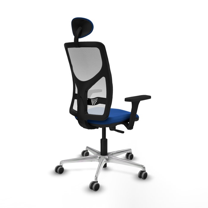 PIQUERAS Y CRESPO Silla de oficina Motilla con mecanismo Sincro, Azul y Blanco PIQUERAS Y CRESPO Silla de oficina Motilla con mecanismo Sincro, Azul y Blanco