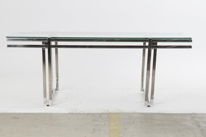 DKD Home Decor Mesa Centro Chic Plateado Cristal 60 x 45 x 120 cm DKD Home Decor Mesa Centro Chic Plateado Cristal 60 x 45 x 120 cm