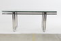 DKD Home Decor Mesa Centro Chic Plateado Cristal 60 x 45 x 120 cm