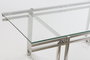 DKD Home Decor Mesa Centro Chic Plateado Cristal 60 x 45 x 120 cm