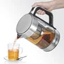 Severin WK 3422 Hervidor de agua de acero inoxidable y vidrio