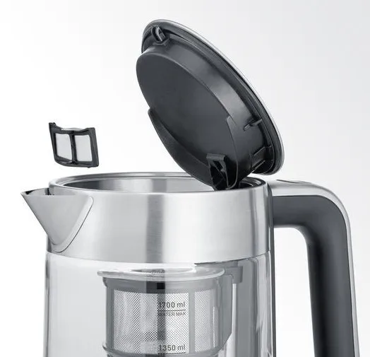 Severin WK 3422 Hervidor de agua de acero inoxidable y vidrio
