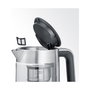 Severin Tetera Eléctrica WK 3422 Professional de Acero Inoxidable y Vidrio, 1.7 Litros, 3000W, 12 Temperaturas, Función Mantener Caliente, Apagado Automático