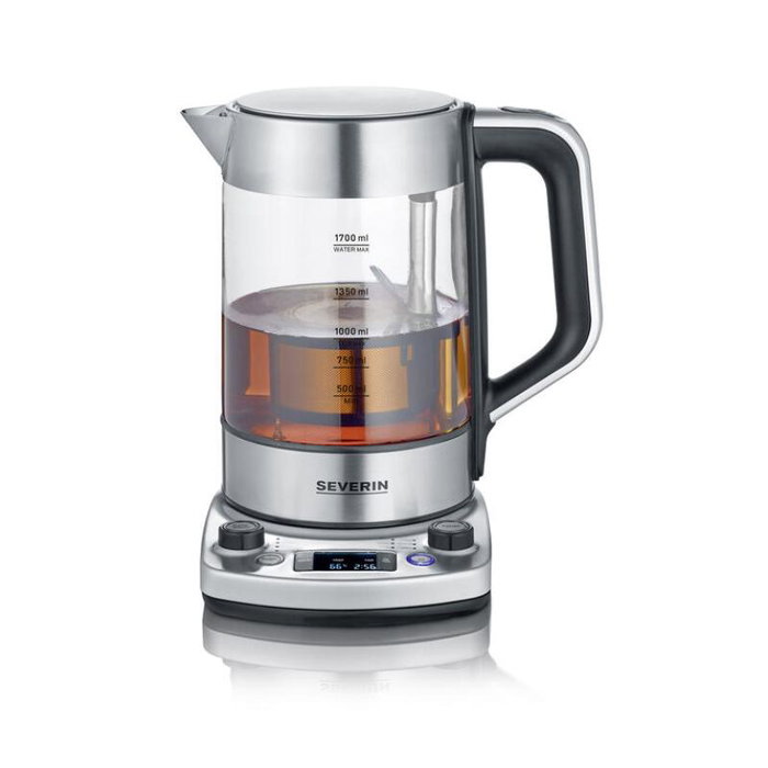 Severin WK 3422 WK3422 Hervidor eléctrico de agua, acero inoxidable, 1.7L