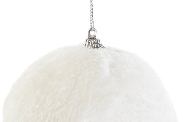 DKD Home Decor Bola de Decoración PE 10x10x10 Blanco
