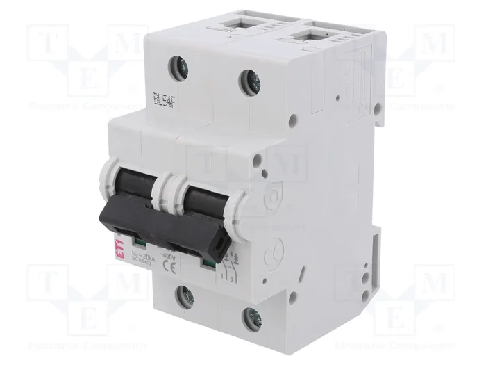 ETI POLAM Interruptor magnetotérmico ETIMAT 10 2P B80 80A 10kA ETI POLAM Interruptor magnetotérmico ETIMAT 10 2P B80 80A 10kA