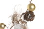 DKD Home Decor Guirnalda Navidad Moderna Dorado Marron Piñas Natural 10 x 150 x 10 cm (2 Unidades)