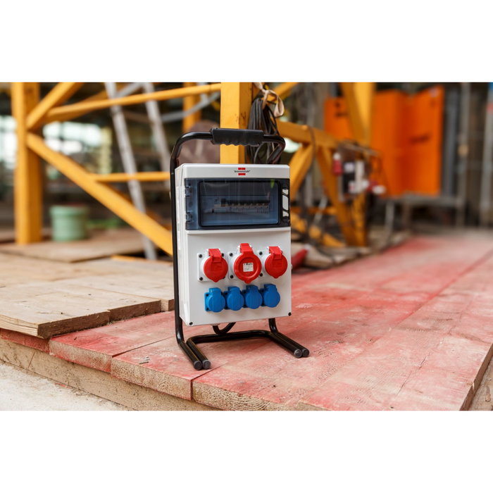 Brennenstuhl Distribuidor de Energía con Interruptor FI y Cable de 2 m H07RN-F5G4.0