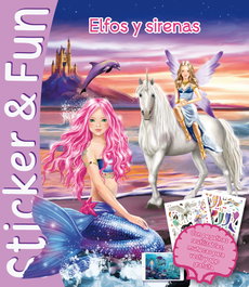 BOOK'N'APP, ELFOS Y SIRENAS - STICKER&FUN
