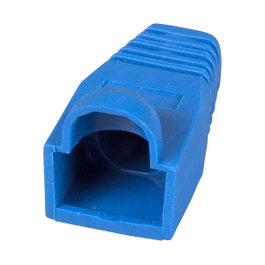 EFB Elektronik Funda sujetacables RJ45 Azul con protección para la pestaña de bloqueo, 100 piezas