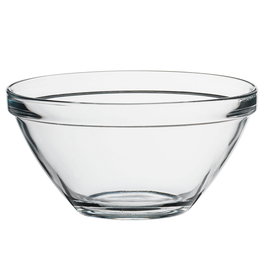 Bormioli Rocco Bol XL 3650 Ml Pompei (4 Unidades) Cristal Templado, Altura 10.6 Cm, Diámetro 26 Cm