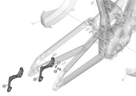 Haibike Adaptadores de freno para ABS y no ABS con tornillos x2