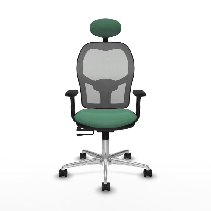PIQUERAS Y CRESPO Silla de oficina Jorquera con mecanismo Sincro/Traslack, Verde esmeralda y Gris PIQUERAS Y CRESPO Silla de oficina Jorquera con mecanismo Sincro/Traslack, Verde esmeralda y Gris