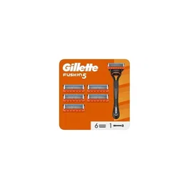 Generico Cuchilla de afeitar Gillette Fusion 5 tecnología Flexball con banda lubricante, 6 recambios