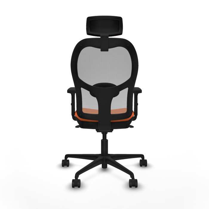PIQUERAS Y CRESPO Silla de oficina Jorquera Naranja y Gris