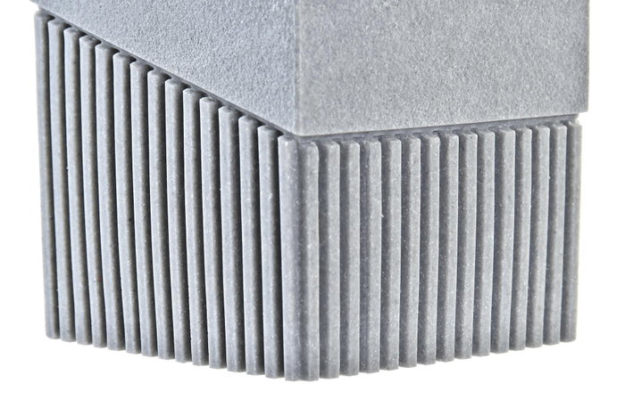 DKD Home Decor Vaso de Resina Gris