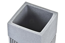 DKD Home Decor Vaso de Resina Gris