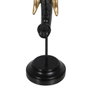 Ixia Figura de Elefante Negro-Oro en Poliresina
