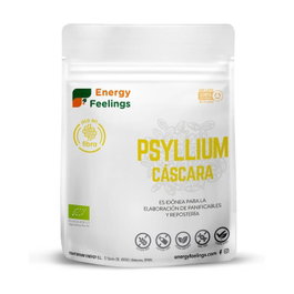 Energy Feelings Psyllium Bio Cáscaras 200g - Fibra Ecológica de Plantago Ovata