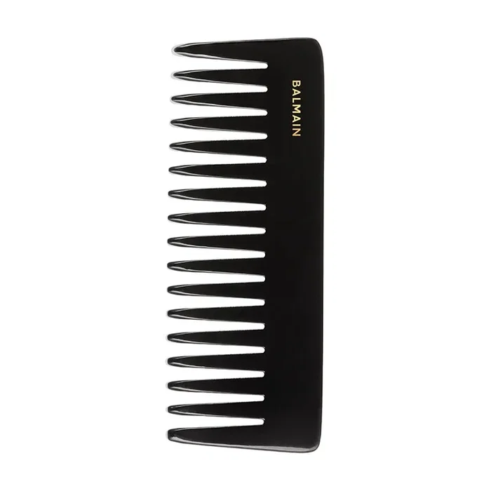 Balmain Texture Peine de plástico para el cabello, Negro y blanco Balmain Texture Peine de plástico para el cabello, Negro y blanco