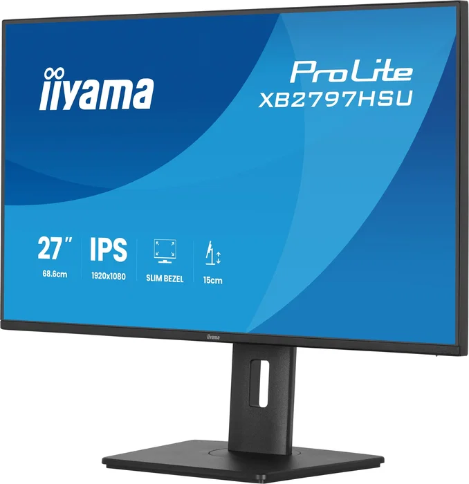 Iiyama ProLite XB2797HSU-B1 - Monitor LED 27" Full HD 1920x1080 IPS, 120 Hz, 4 ms, Adaptive Sync, Altura Ajustable, HDMI, DisplayPort, USB, Negro