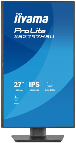 Iiyama XB2797HSU-B1 Monitor 27" Full HD IPS Panel Ajustable en Altura HDMI DisplayPort USB Iiyama XB2797HSU-B1 Monitor 27" Full HD IPS Panel Ajustable en Altura HDMI DisplayPort USB