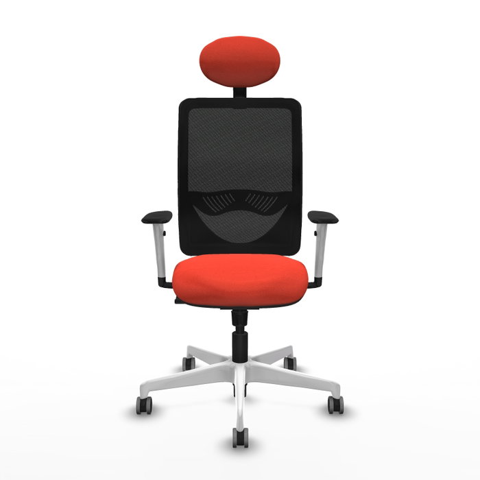 PIQUERAS Y CRESPO Silla de oficina Zulema con mecanismo Sincro, Naranja oscuro y Negro PIQUERAS Y CRESPO Silla de oficina Zulema con mecanismo Sincro, Naranja oscuro y Negro