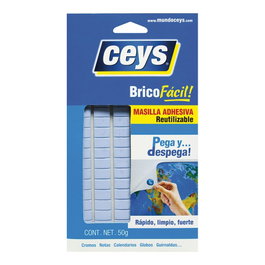 Ceys Masilla Adhesiva Reutilizable 50g para Fijar Objetos Pequeños, Pega y Despega Fácilmente