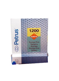 PETRUS Puntas PINS Cobreadas 539/14 mm Caja 1200 Und