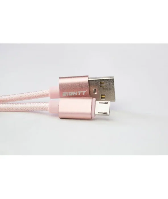 Eightt Cable USB A a Micro-USB B ECM-1P 1 m Rosa Eightt Cable USB A a Micro-USB B ECM-1P 1 m Rosa