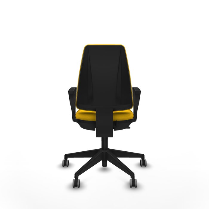 PIQUERAS Y CRESPO Silla de oficina Elche Amarillo con Brazos Fijos PIQUERAS Y CRESPO Silla de oficina Elche Amarillo con Brazos Fijos