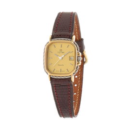 Tetra Reloj 124-C-GRNT con correa de piel roja